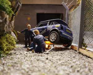 Quick Spot of welding on the mini on the Byron Rally