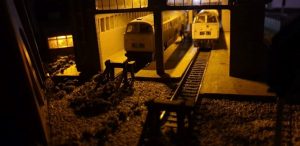 Night scene - engine shed